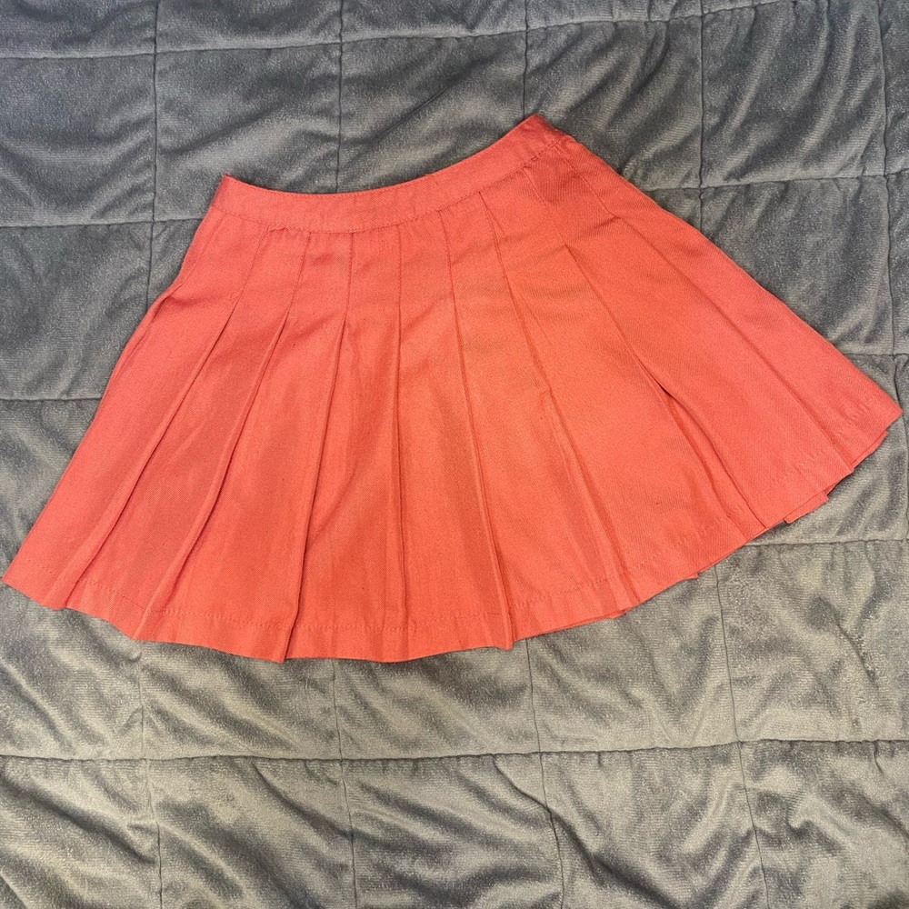 Forever 21 Pink Pleated Mini Skirt